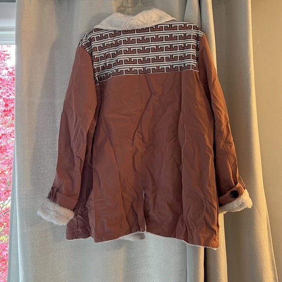 Womens XXL blush color Sherpa lined jacket - Picture 2 of 5